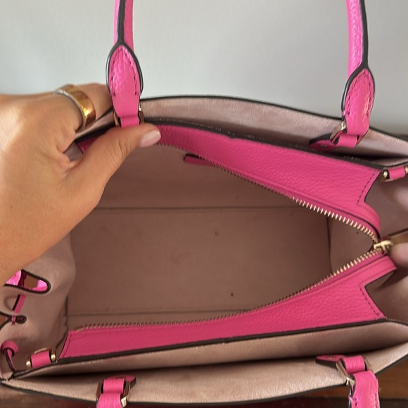 KATE SPADE Gorgeous Pink Handbag with Removable Crossbody Strap EUC - Picture 9 of 13